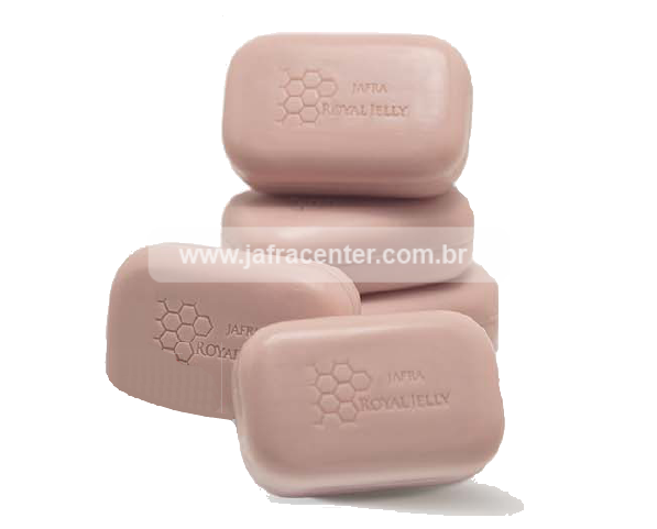 Sabonetes Royal Jelly, cx com 5 unids de 40g cada